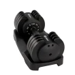 Dumbbell Halter Gallant Regulável Anilhas 11,5Kg Com Base Elite Pro (GDB12R0A-PT)