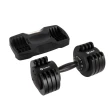 Dumbbell Halter Gallant Regulável Anilhas 11,5Kg Com Base Elite Pro (GDB12R0A-PT)