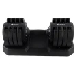 Dumbbell Halter Gallant Regulável Anilhas 19Kg Com Base Elite Pro (GDB19R0A-PT)