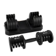 Dumbbell Halter Gallant Regulável Anilhas 19Kg Com Base Elite Pro (GDB19R0A-PT)